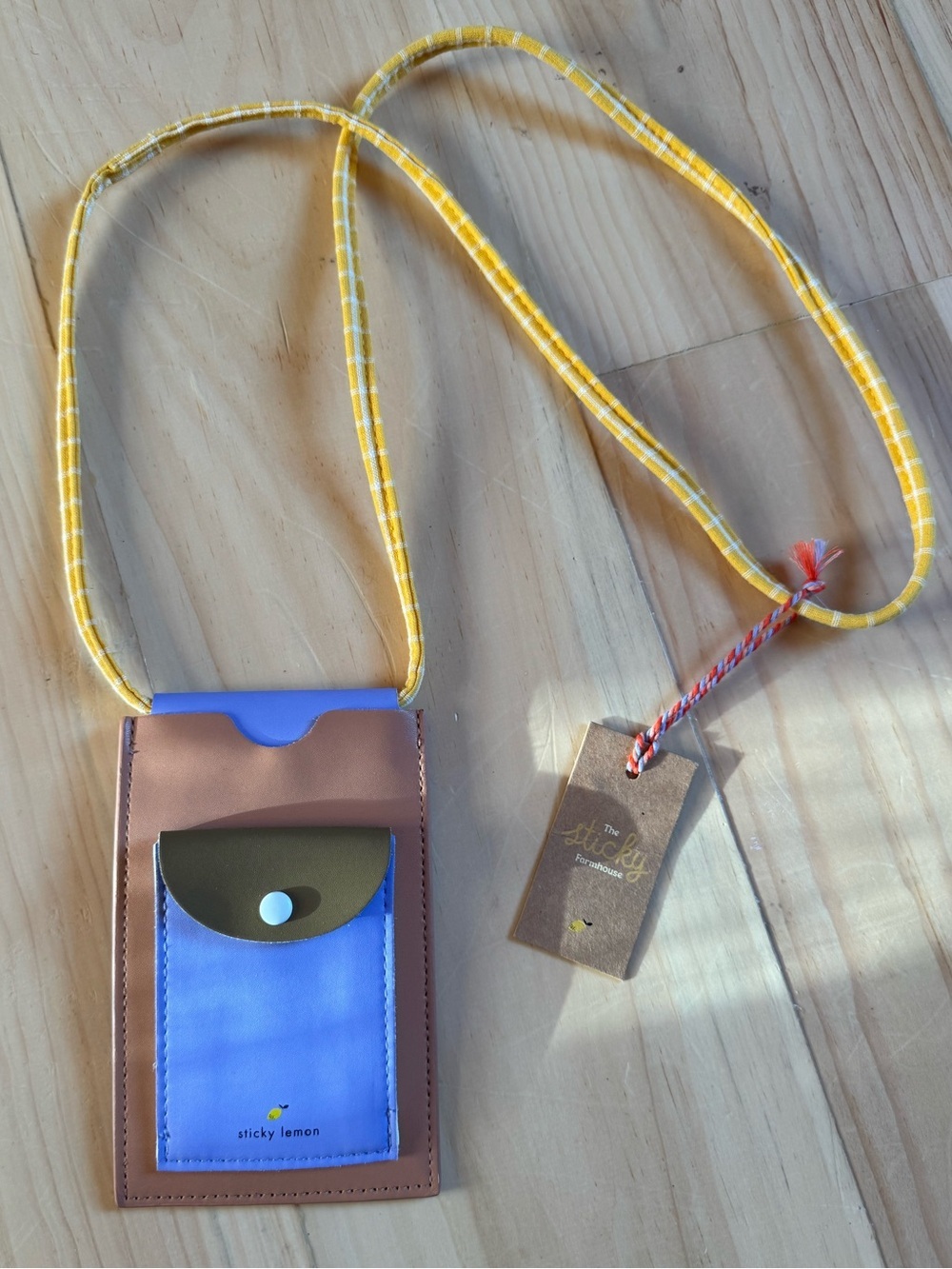 NEW Sticky Lemon XL Phone Pouch in Farmhouse Harvest Moon